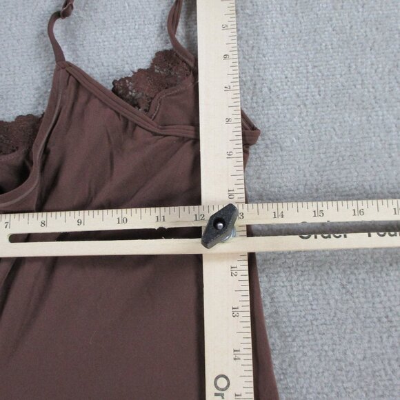 SKIMS Fits Everybody Lace Slip Dress Womens XL Cocoa Brown New with FLAW - Picture 7 of 9